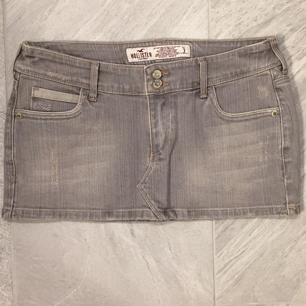 New Hollister Distressed Gray Mini Size 3